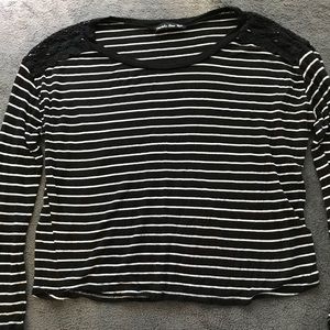 Double Zero Striped Long-Sleeve Shirt